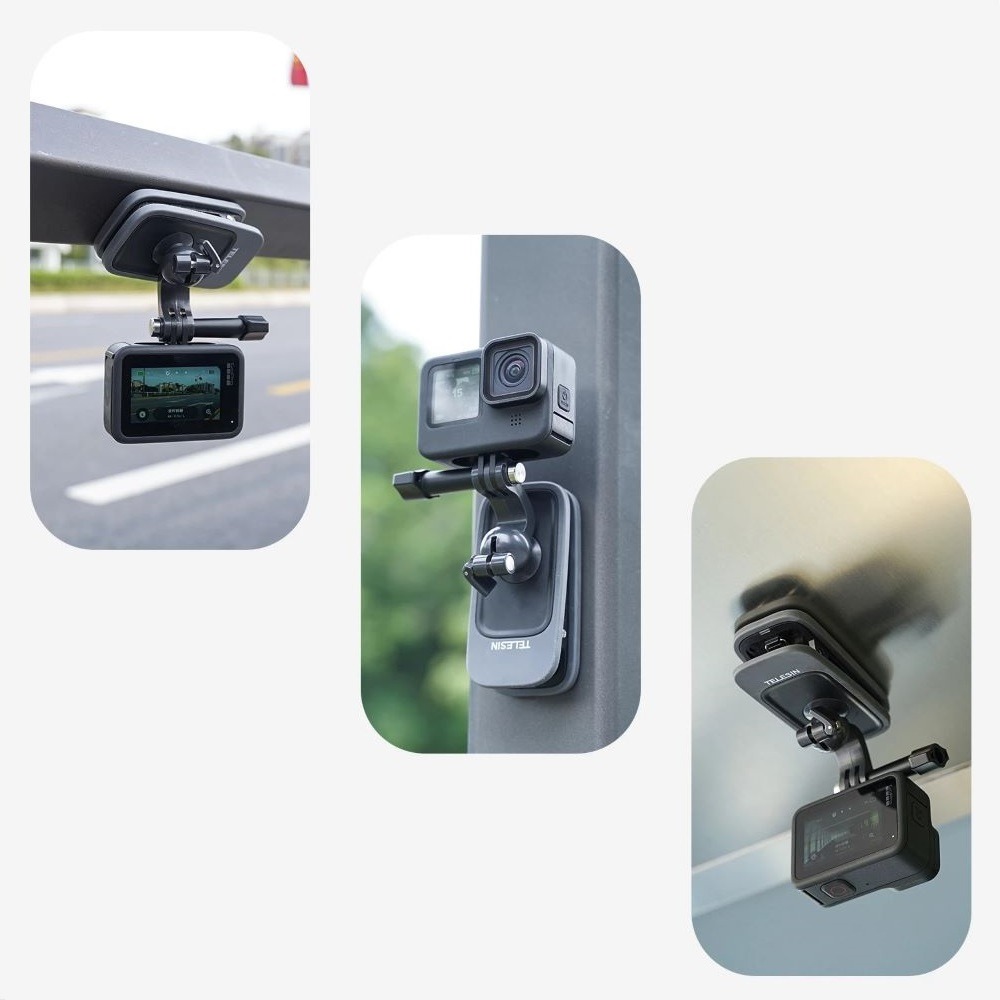 Suporte Clip para GoPro com Encaixe Magnético - Telesin