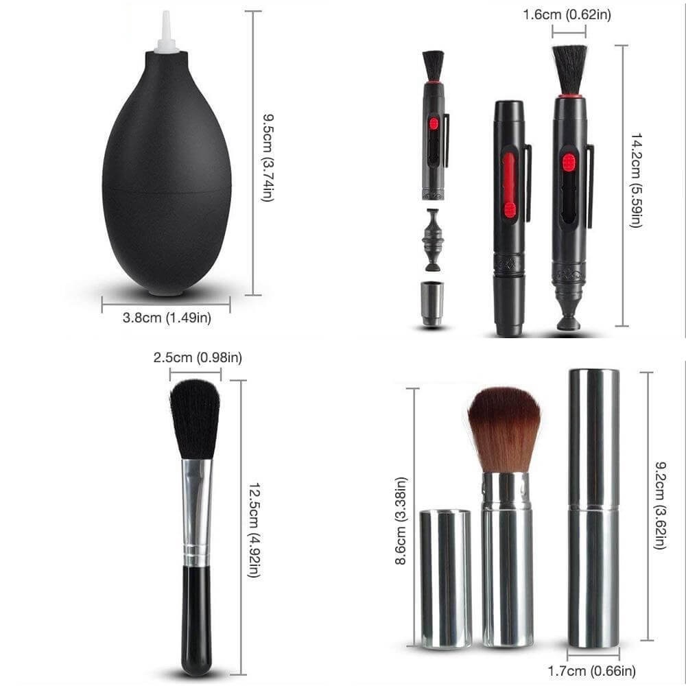 Kit Acessórios de Limpeza para Lentes / Câmeras / Celulares