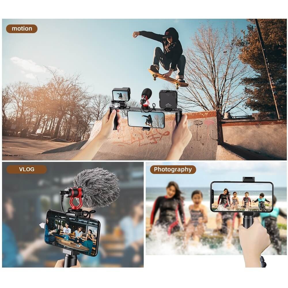 Suporte Estabilizador Manual para Celular e Câmera - Apexel