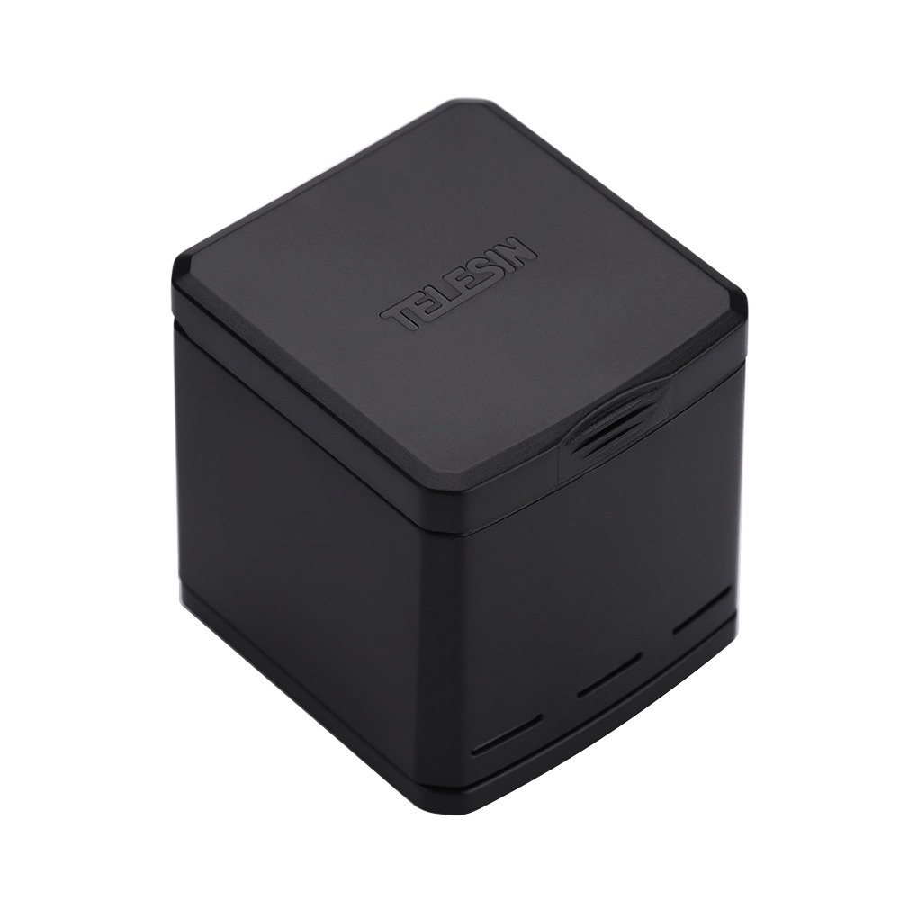 Carregador Triplo Para GoPro Hero 5 6 7 8 Black - Telesin Box Design