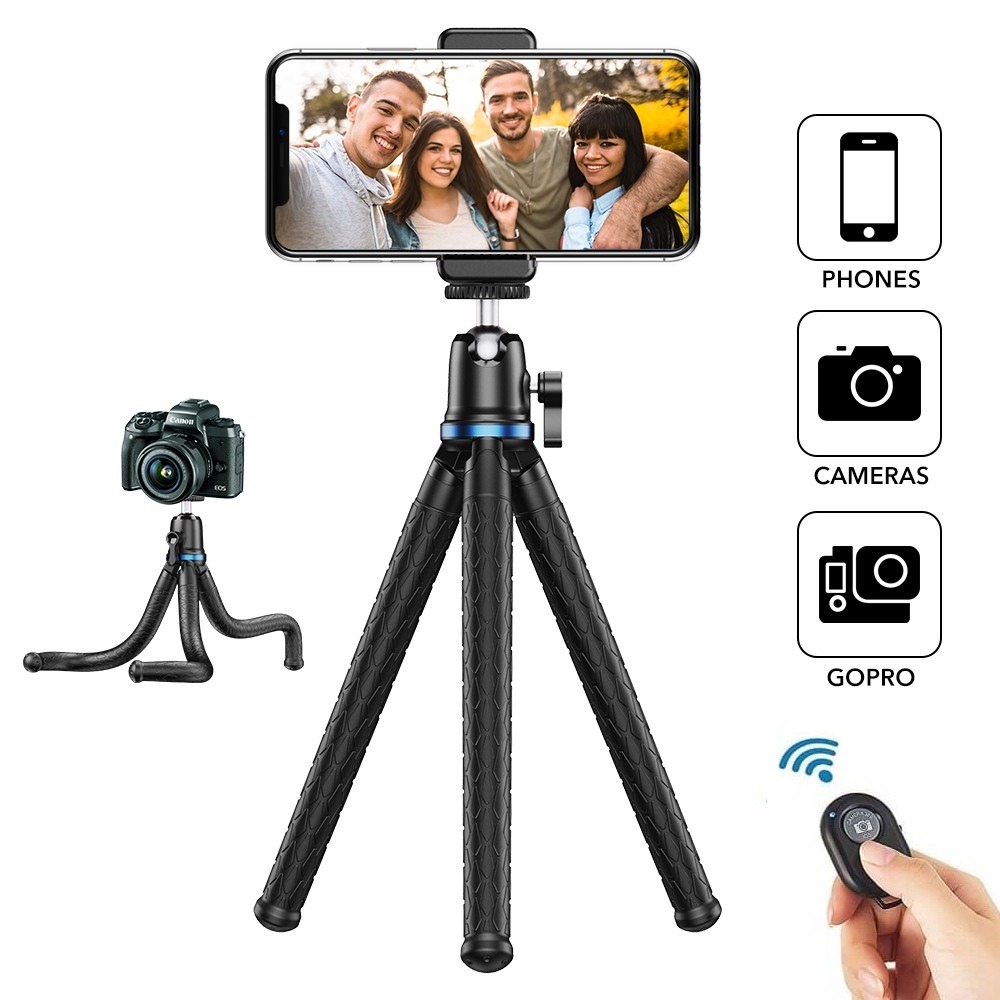 Tripé Flexível para Celular / Câmeras DSLR / GoPro - Apexel