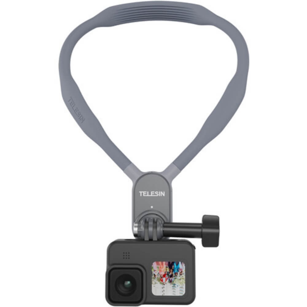 Alça de Pescoço com Suporte para GoPro e Câmeras Similares - Telesin (Grande)