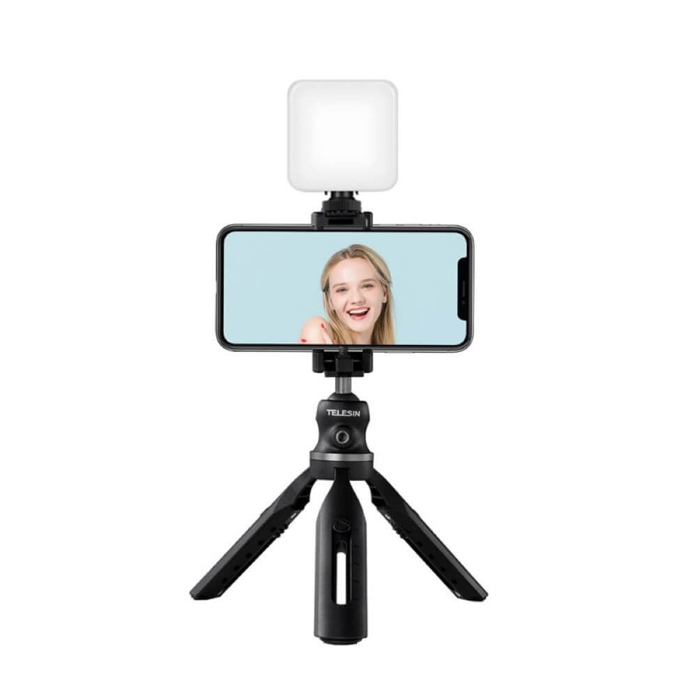 Tripé Extensível para Celular e Câmeras DSLR - Telesin