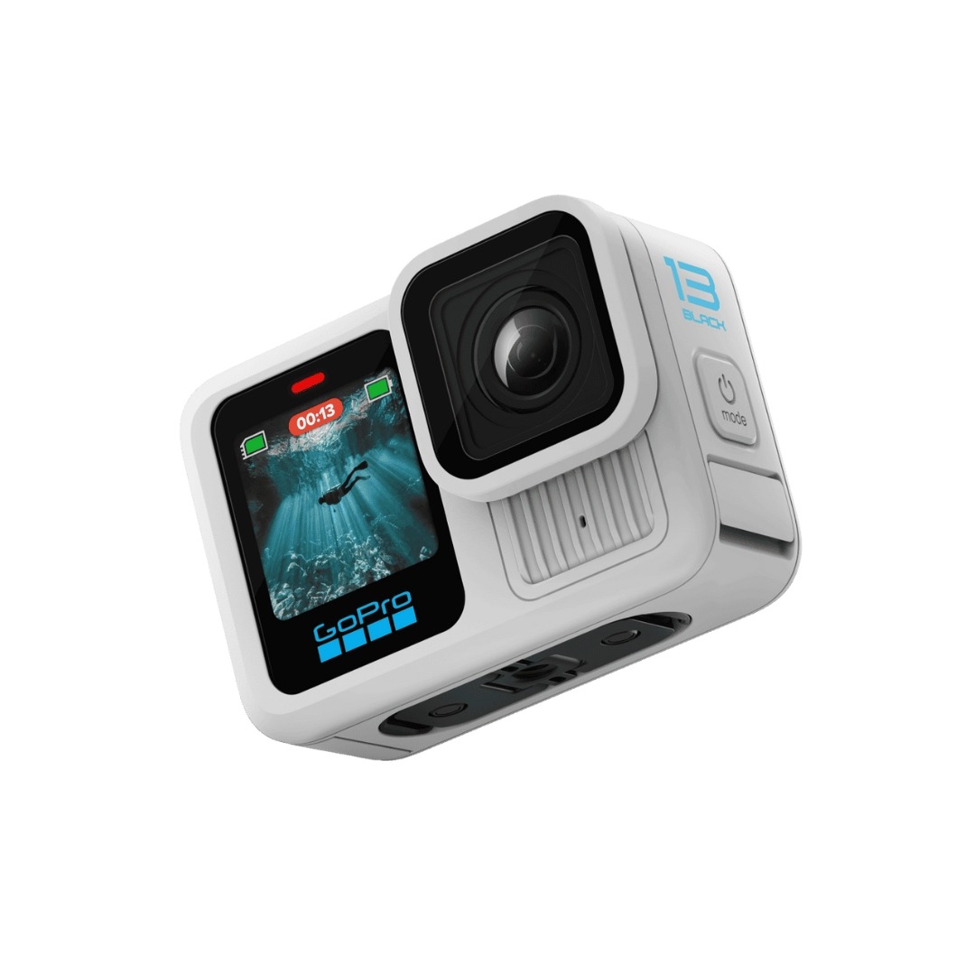 Câmera GoPro HERO13 Black Polar White à Prova D’água 27MP 5.3K