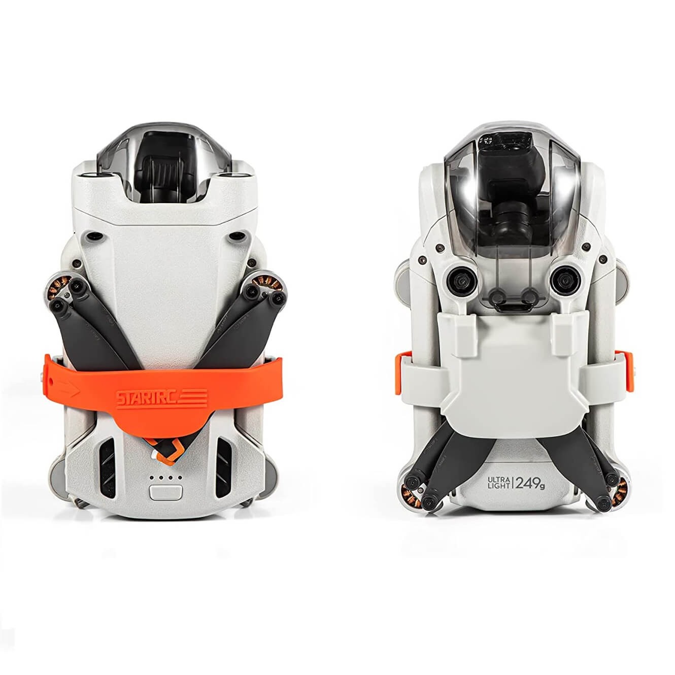 Protetor e Trava Hélices para Drone DJI Mini 3 Pro - StartRC Cor Laranja