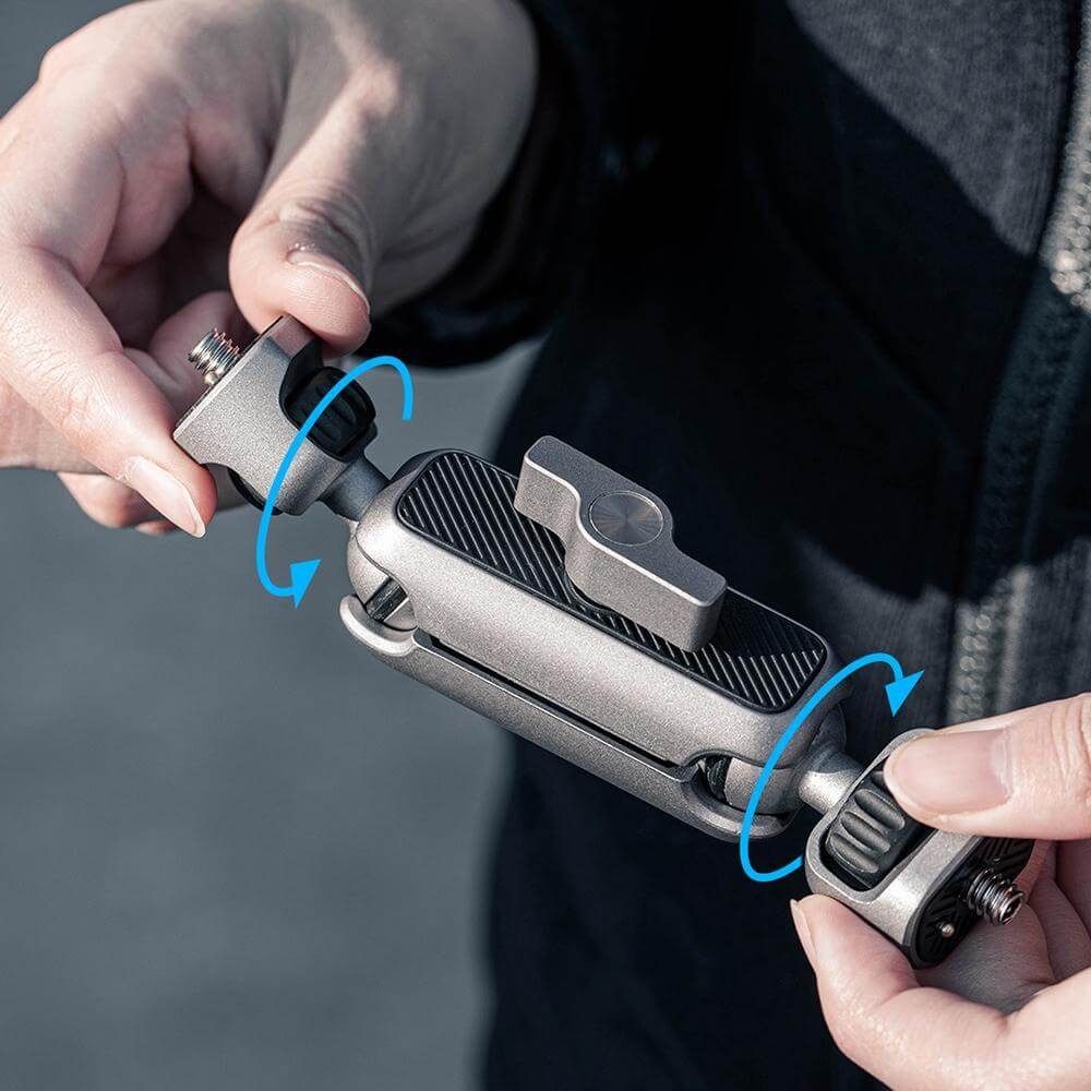 Suporte Conector Duplo Articulável para Câmeras e Acessórios - Pgytech