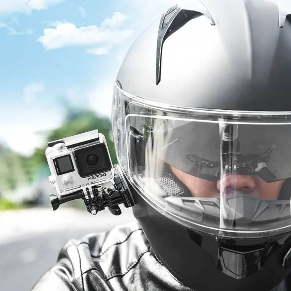 Suporte de Capacete Articulado para GoPro e Câmeras Similares