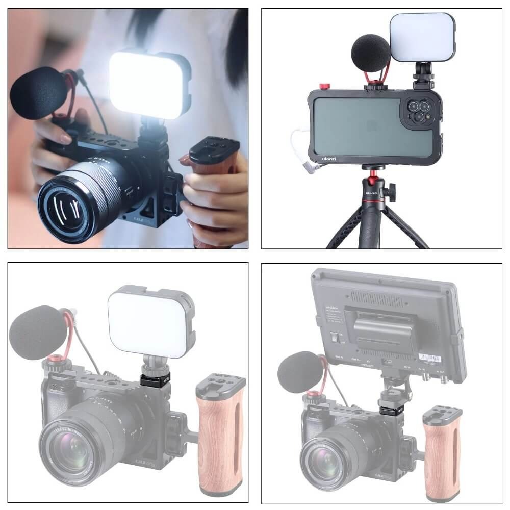 Adaptador de Montagem Tipo Sapata para Frame Cage Câmeras DSLR - Ulanzi