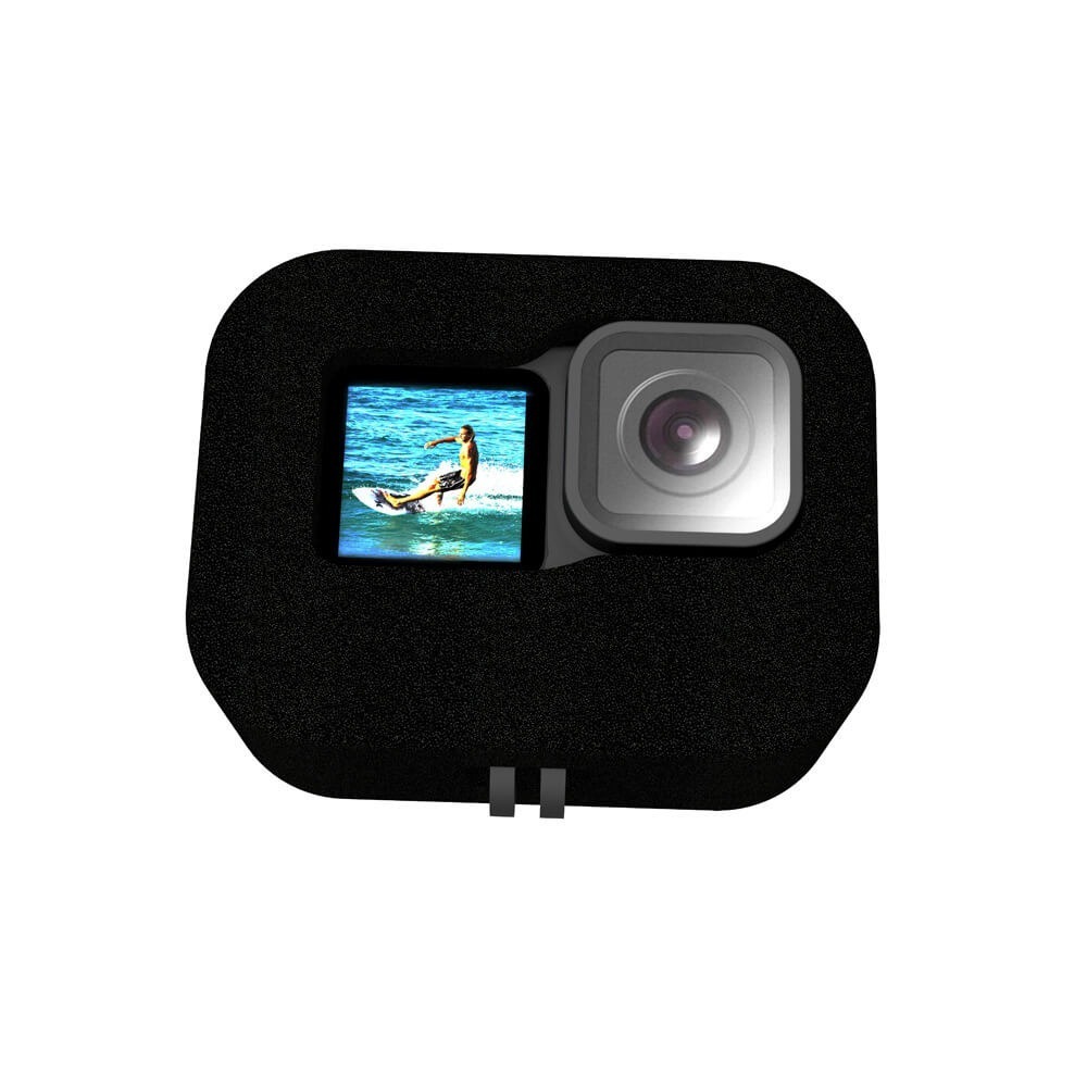Espuma Protetora de Vento para GoPro Hero 13 / 12 / 11 / 10 / 9 Black