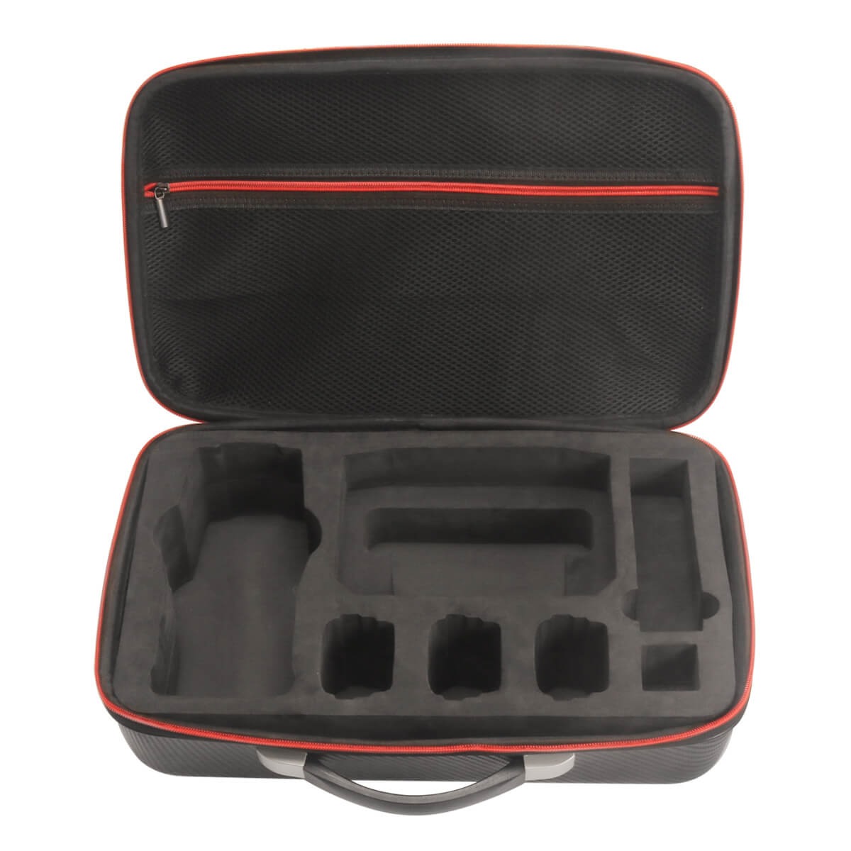 Maleta Para Drone DJI Mavic 2 Pro e Zoom - Cor Preto e Vermelho
