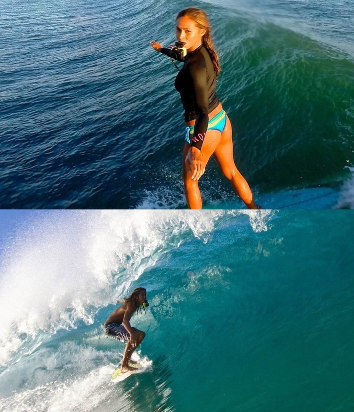 Suporte de Boca com Boia para GoPro e Câmeras Similares - Telesin Cor Azul