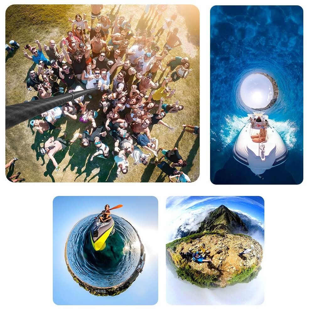 Bastão 3 Metros para GoPro e Câmeras Similares - Telesin