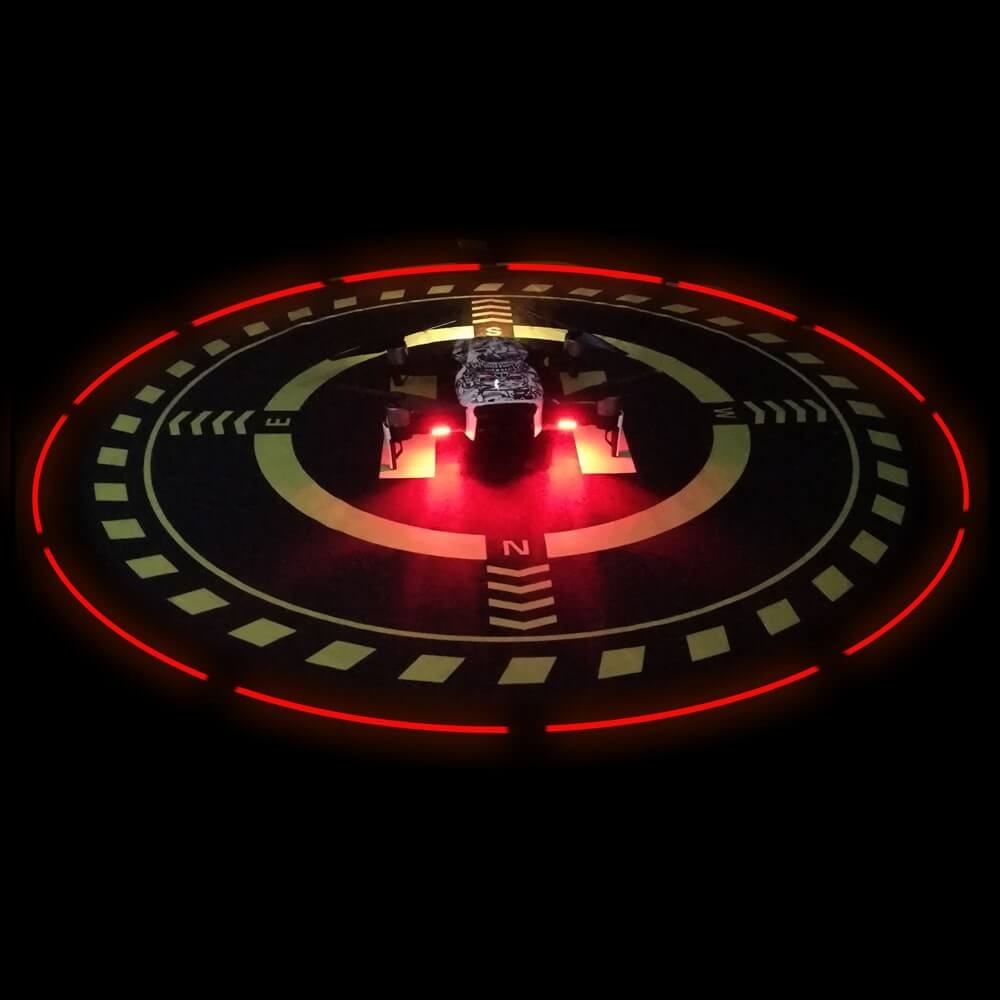 Pista de Pouso Heliponto com Led para Drones - Sunnylife 70cm