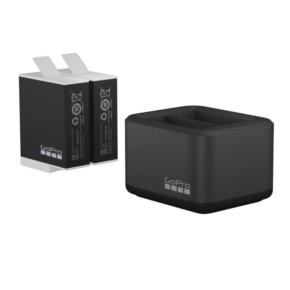 Carregador + 2 Baterias Enduro GoPro Hero 12 / 11 / 10 / 9 Black - ADDBD-211