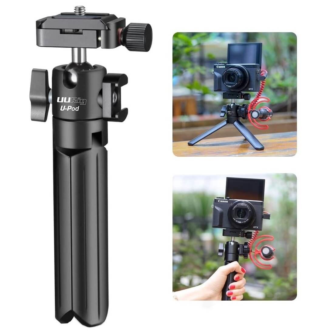 Tripé em Alumínio para Câmeras DSLR / Celulares / GoPro - Ulanzi U-Pod