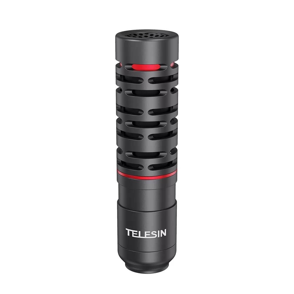 Microfone Externo Shotgun para Câmeras e Celulares - Telesin