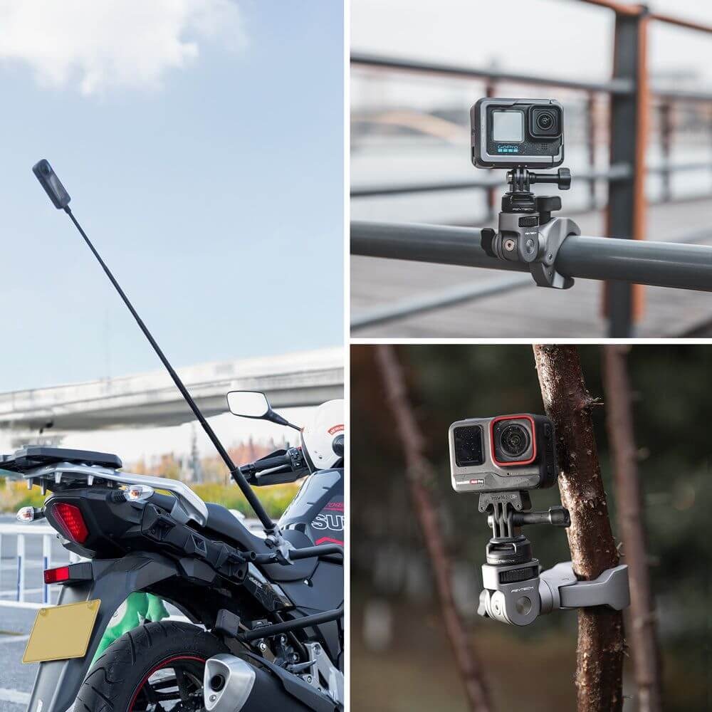 Suporte Guidão e Barras Tubulares para GoPro e Câmeras Similares - Pgytech