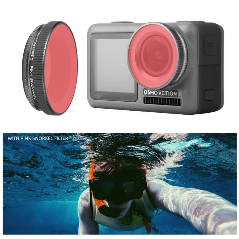 Filtro de Mergulho Snorkel para DJI Osmo Action (1ª Versão) - Sunnylife