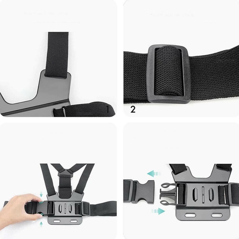 Suporte de Peito para Celular / GoPro e Câmeras Similares (2 em 1)
