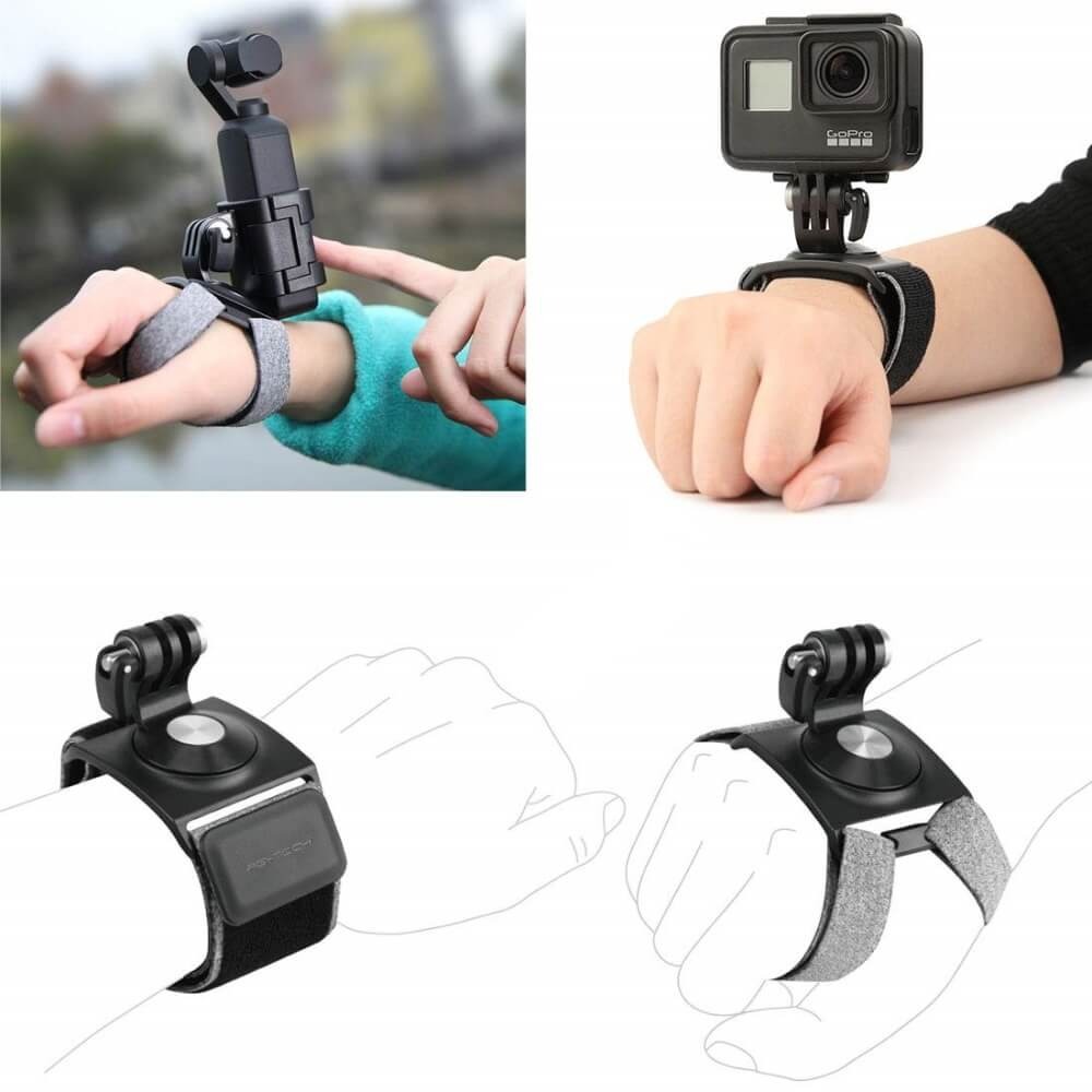 Suporte de Mão e Pulso para GoPro / Osmo Action / Câmeras Similares - Pgytech