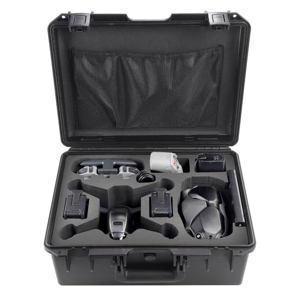 Case Maleta Estanque para Drone DJI FPV Fly More Combo - Cor Preto