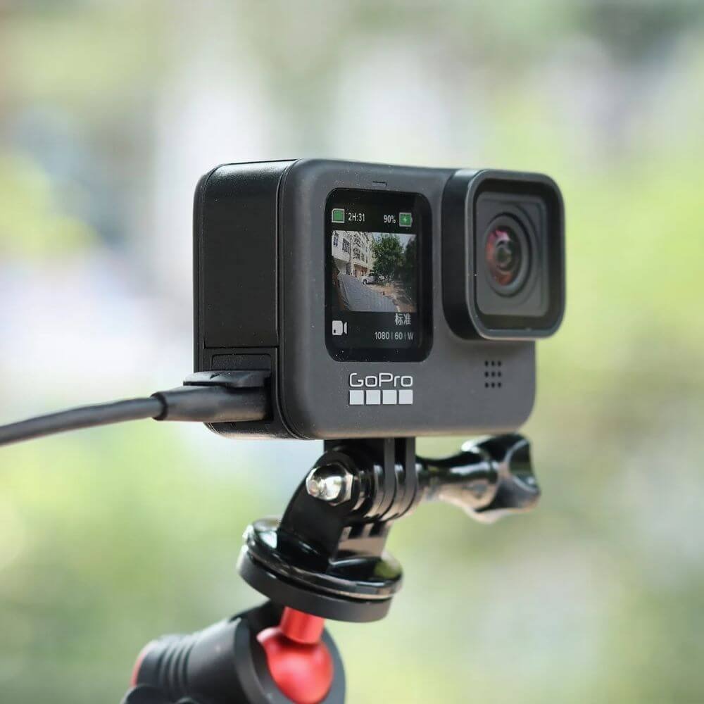 Porta Lateral para GoPro Hero 13 / 12 / 11 / 10 / 9 Black com Design de Abertura