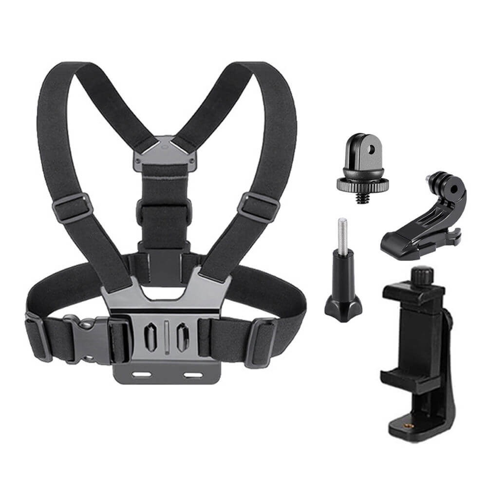 Suporte de Peito para Celular e Câmeras GoPro (2 em 1)