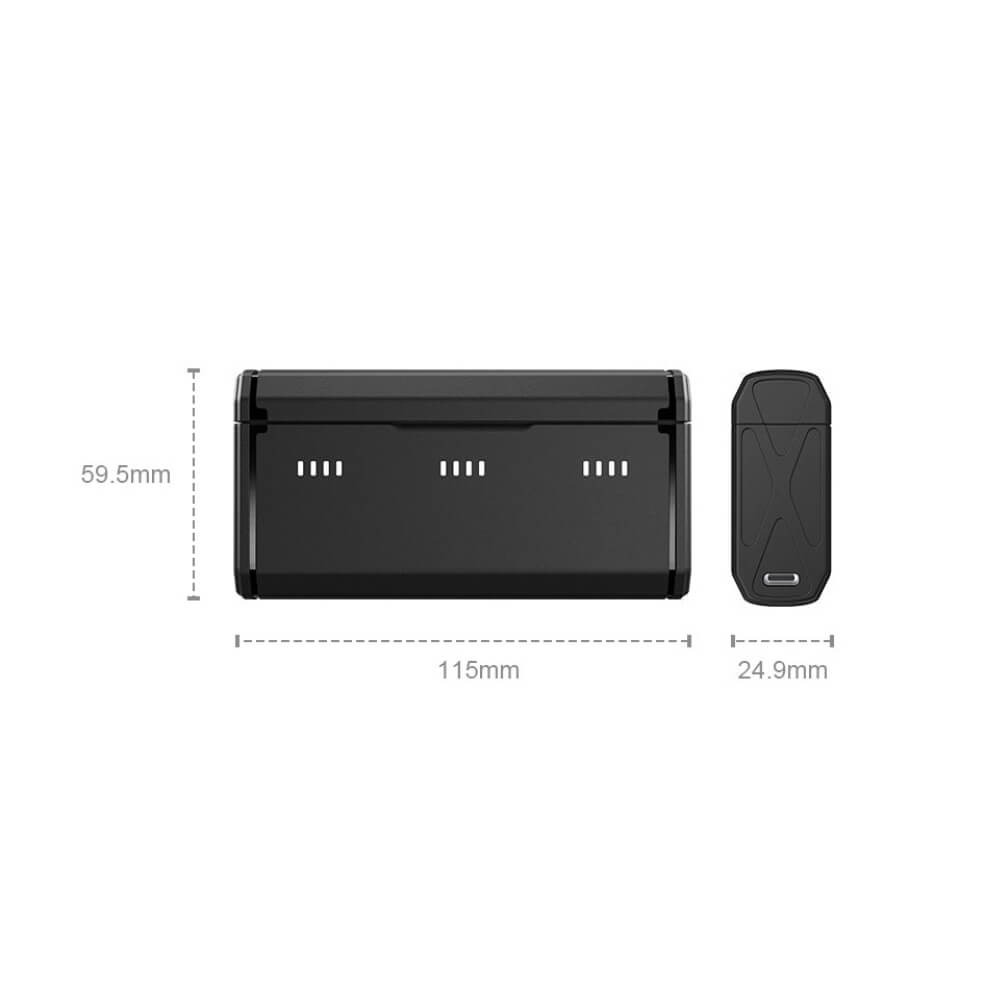 Carregador Triplo Multifuncional para GoPro Hero 13 Black - Telesin