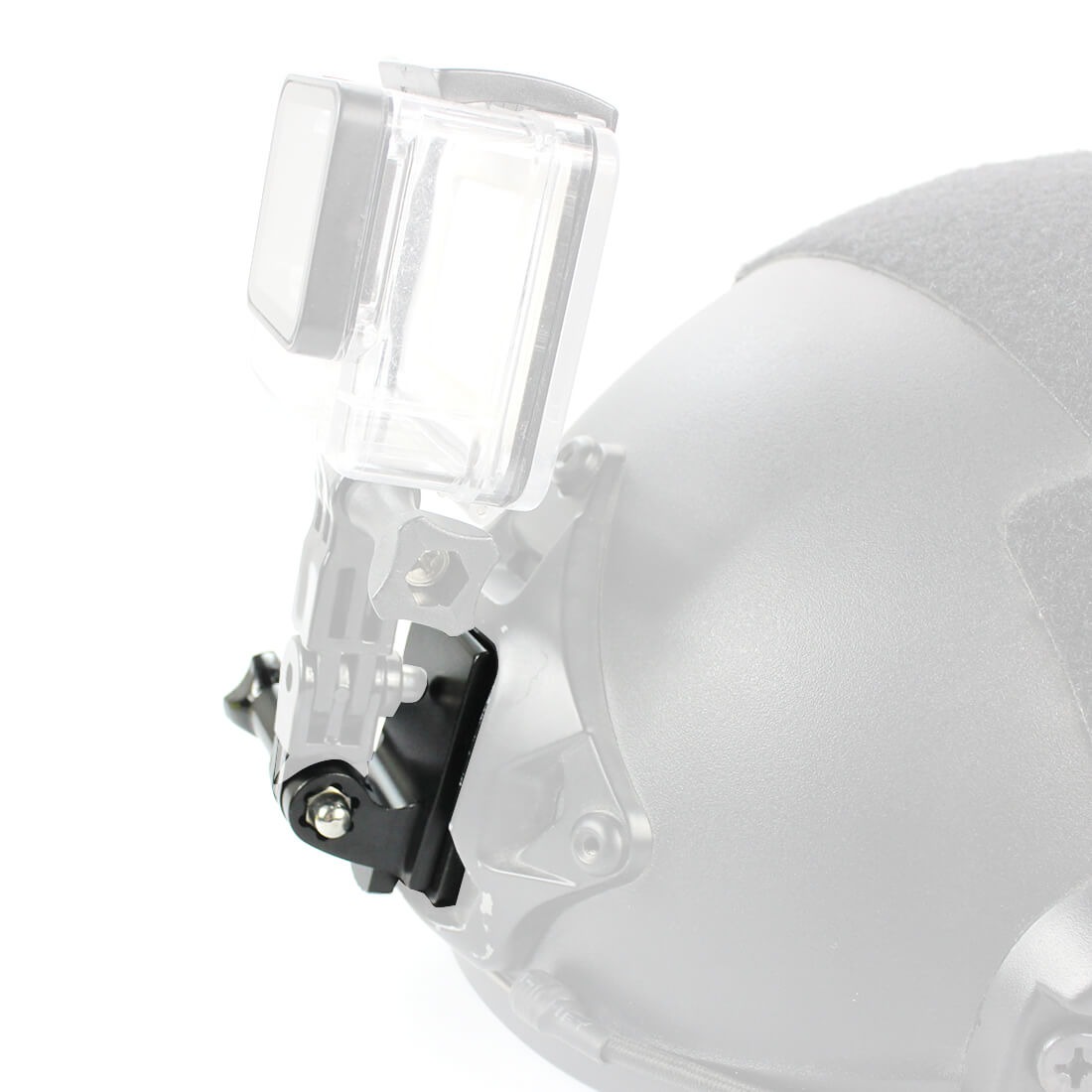 Suporte em Alumínio para GoPro em Capacete Tático com Base NVG