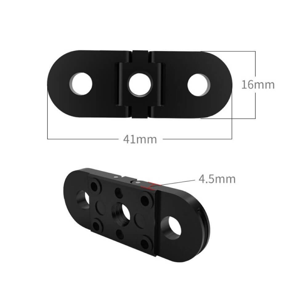 Haste de Montagem GoPro Hero 11 / 10 / 9 / 8 Black e MAX com Duplo Encaixe - Telesin