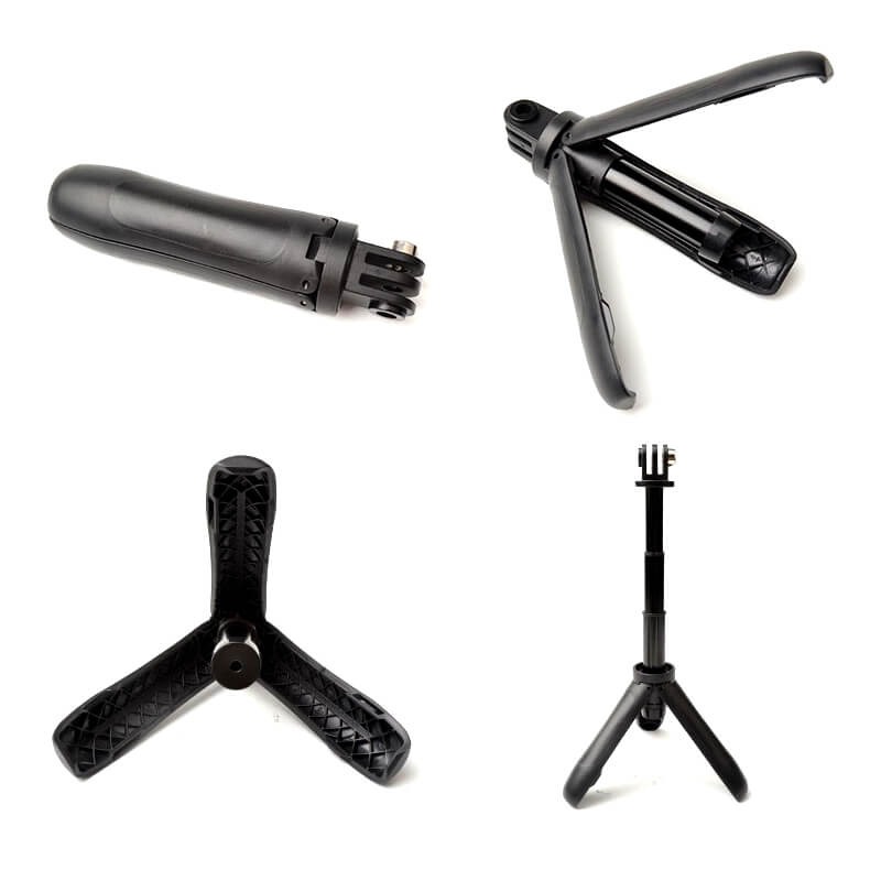Mini Bastão de Mão Tripé para GoPro e Câmeras Compactas