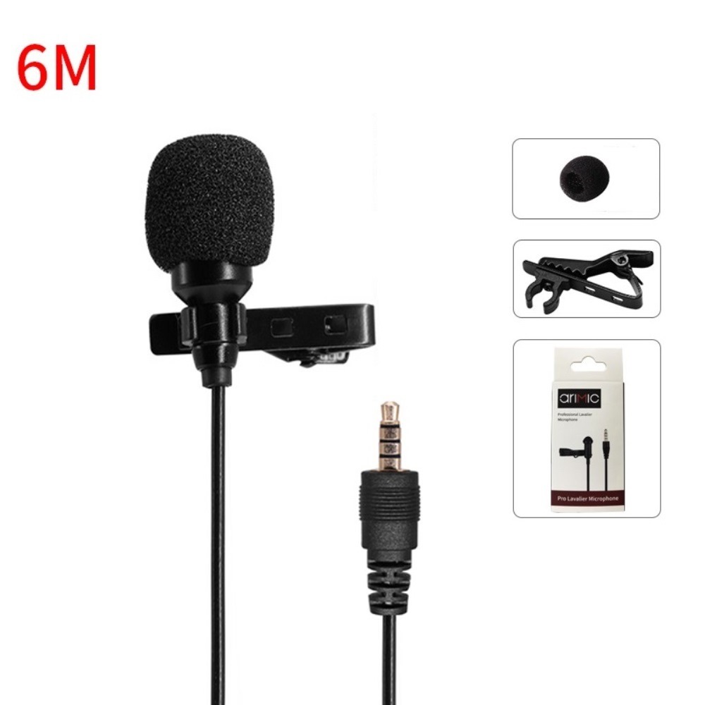 Microfone de Lapela para Celulares e Tablets - AriMic 6m