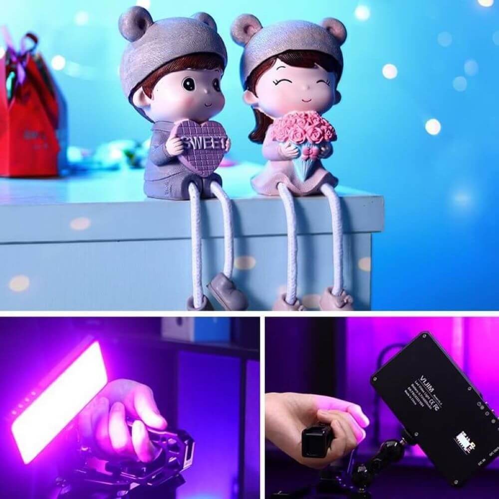 Iluminador de Led RGB para Câmeras / Celulares - Vijim VL-3