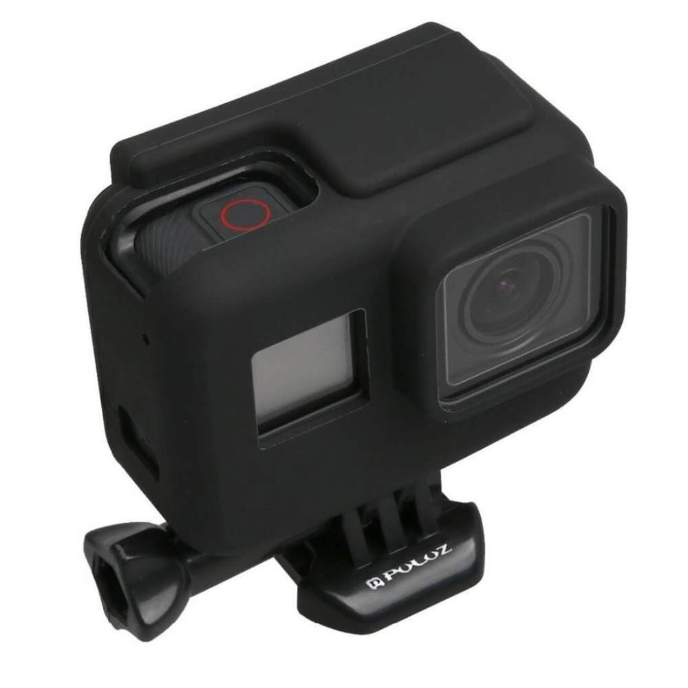Capa Case Silicone GoPro Hero 7 6 5 Black Uso Com Frame de Montagem