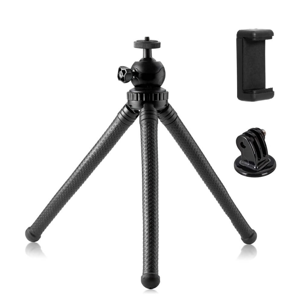 Tripé Articulado para Celular / GoPro / Câmeras Compactas - 25cm