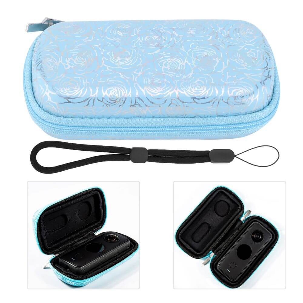 Mini Estojo para Câmera Insta360 One X e One X2 - Cor Azul