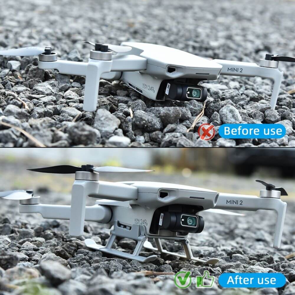 Trem de Pouso Dobrável para Drone DJI Mavic Mini / Mini SE / Mini 2 / Mini 2 SE / Mini 4K - StartRC