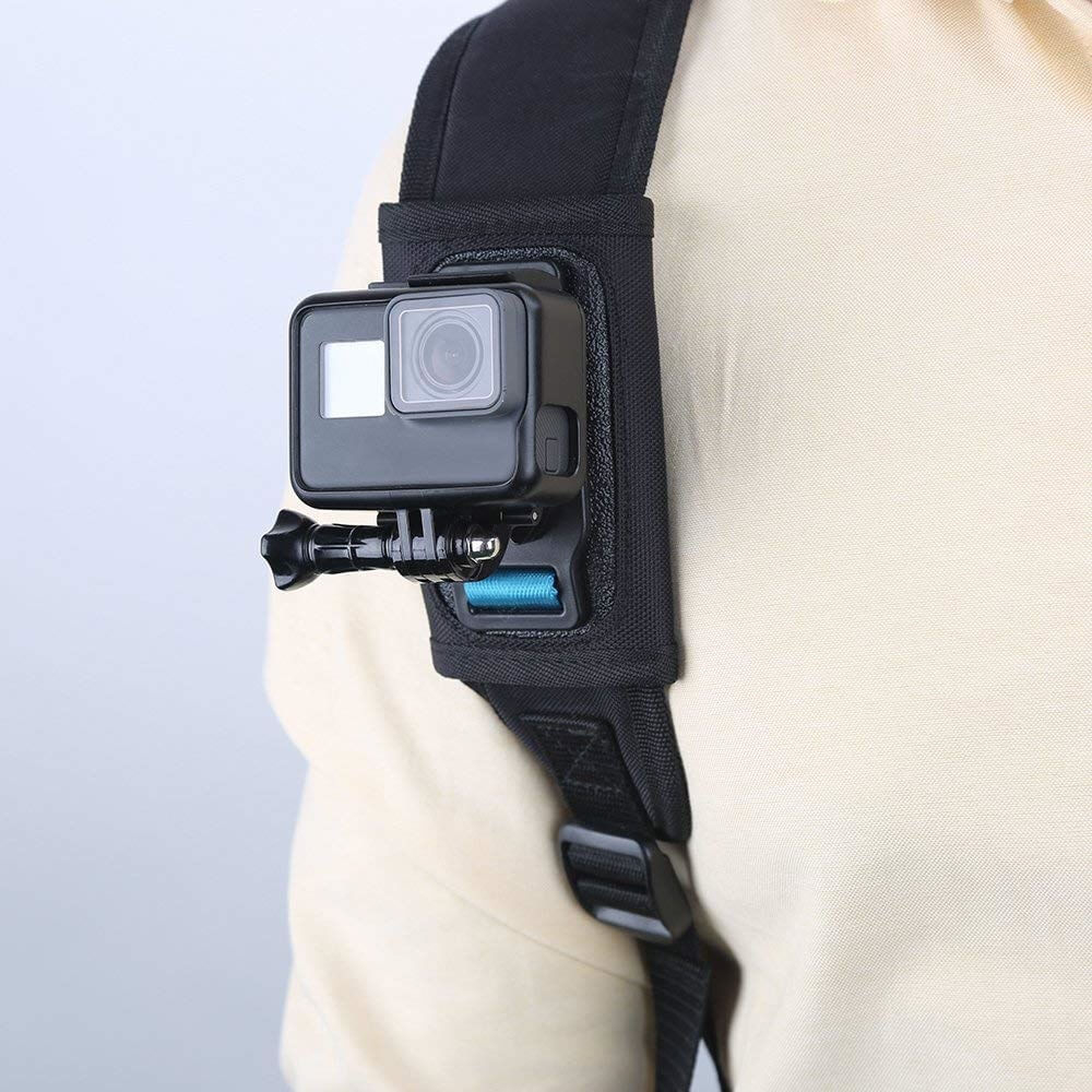 Suporte GoPro para Alça de Mochila com Adaptador J Hook Telesin