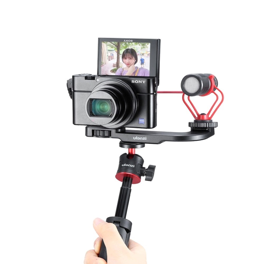 Suporte Duplo para Montagem de Câmeras / Microfones / Flashes - Ulanzi