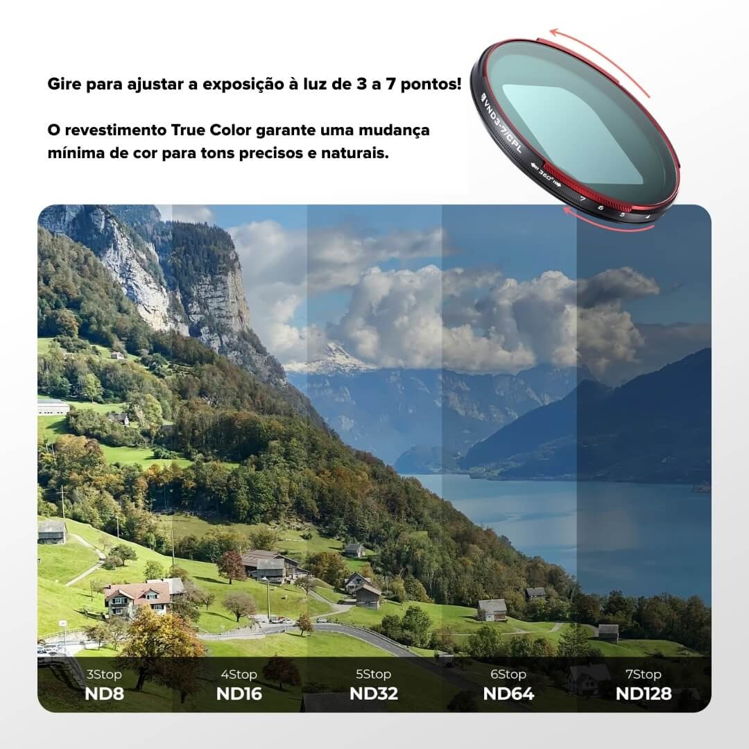 Filtro ND Variável / CPL para Case Sherpa Iphone Series - Freewell Filtro ND Variável / CPL para Case Sherpa Iphone Series - Freewell