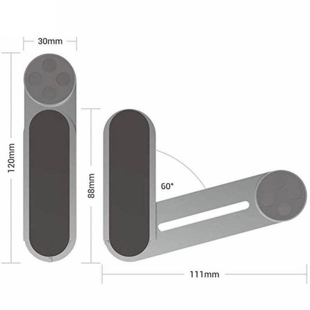 Suporte de Celular Magnético para Notebook em Alumínio