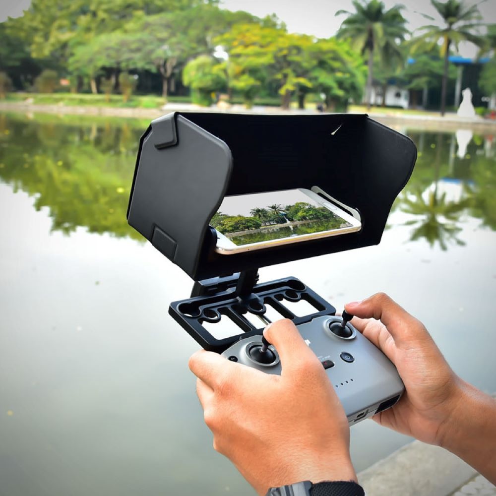 Suporte de Celular com Protetor de Sol em Controle de Drones - StartRC