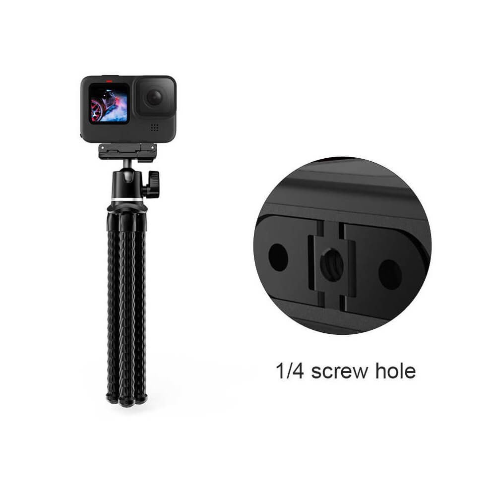 Haste de Montagem GoPro Hero 11 / 10 / 9 / 8 Black e MAX com Duplo Encaixe - Telesin