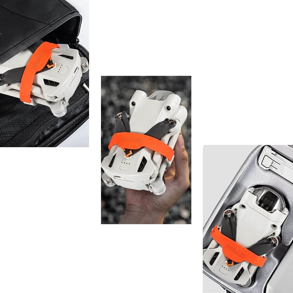Protetor e Trava Hélices para Drone DJI Mini 3 Pro - StartRC Cor Laranja