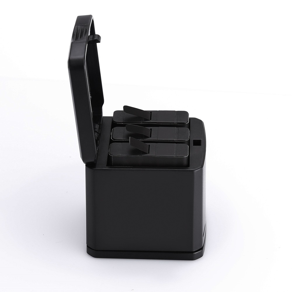 Carregador Triplo Para GoPro Hero 5 6 7 8 Black - Telesin Box Design