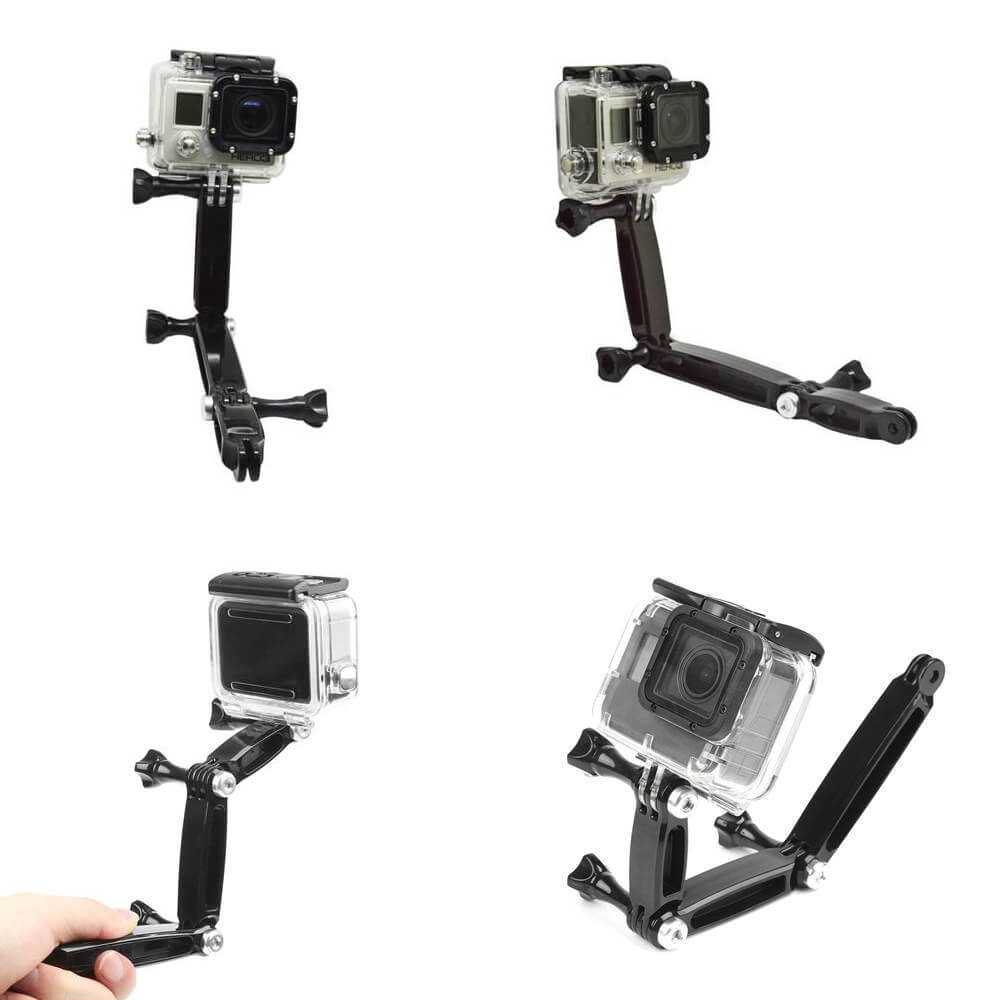 Suporte Extensor GoPro e Câmeras Similares Mesma Direção Linha Reta