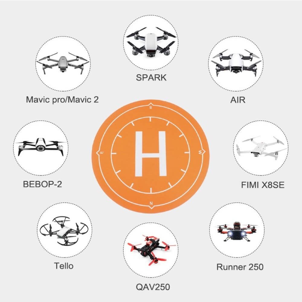 Heliponto Pista de Pouso Dobrável para Drones - StartRC 50cm