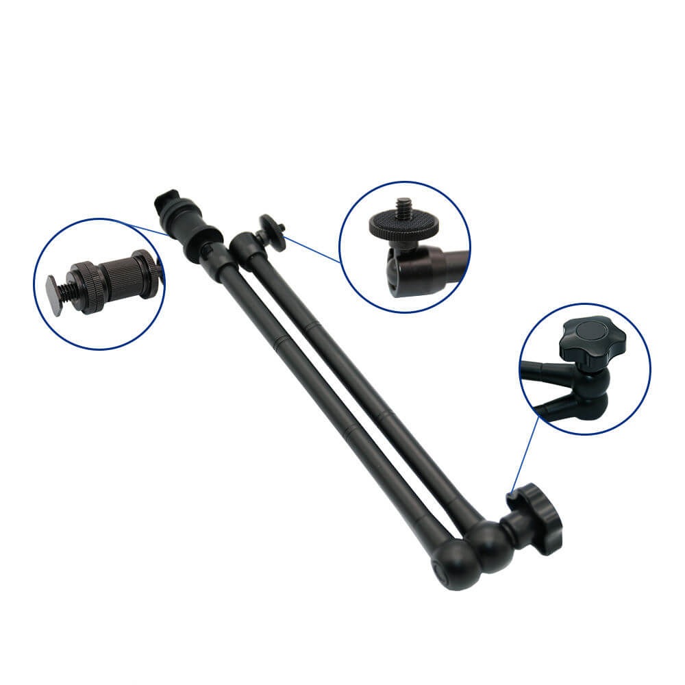 Haste Extensora Articulável 55cm com Encaixe 1/4 Polegadas