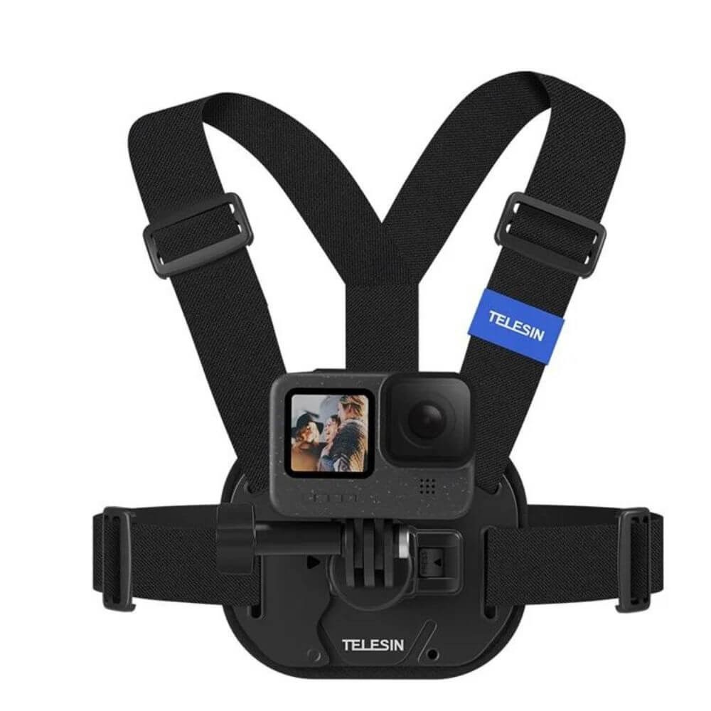 Suporte de Peito com Engate Rápido para GoPro e Similares - Telesin