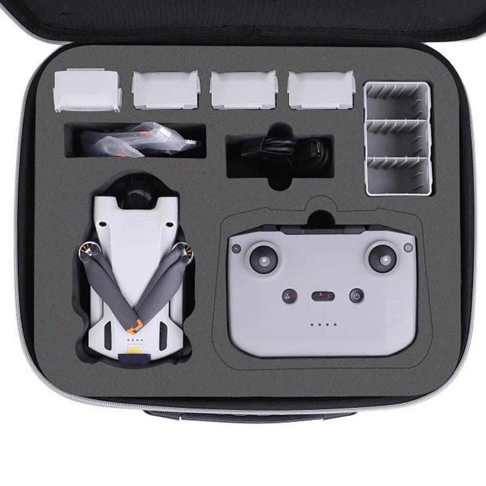 Maleta para Drone DJI Mini 3 Pro com Alça de Ombro - Cor Preto